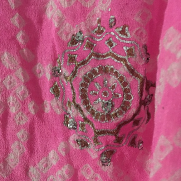 JULIET DUNN London Pure Silk Beach Resort Dress One Size - Picture 5 of 5